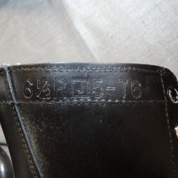 NEW 1976 RO-SEARCH BLACK COMBAT MILITARY BOOTS USN ARMY USMC TACTICAL SOLES 6.5R main image 9